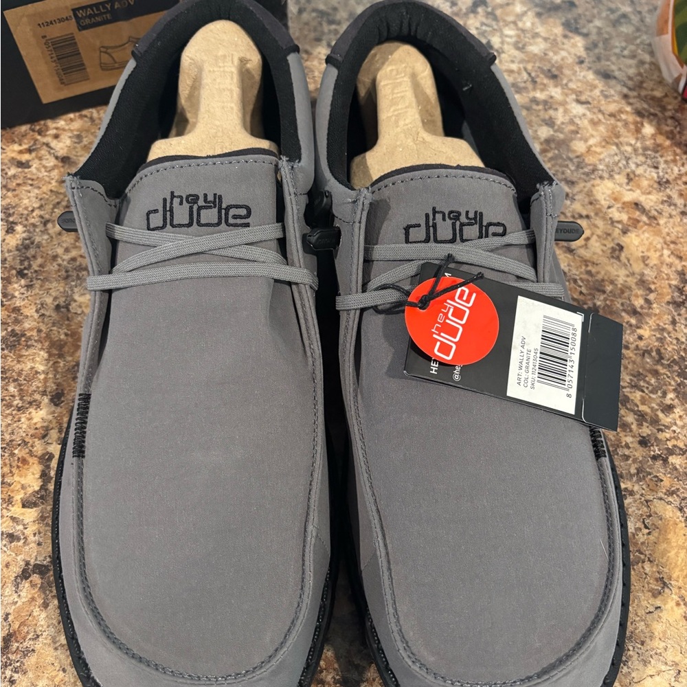 Hey Dude Gray Slip-On Loafers